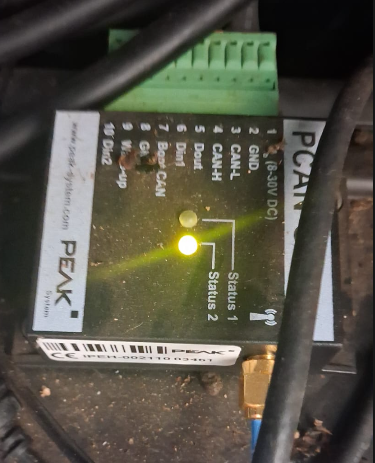 PCAN-GPS FD installed on vehicle